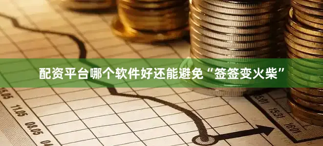 配资平台哪个软件好还能避免“签签变火柴”